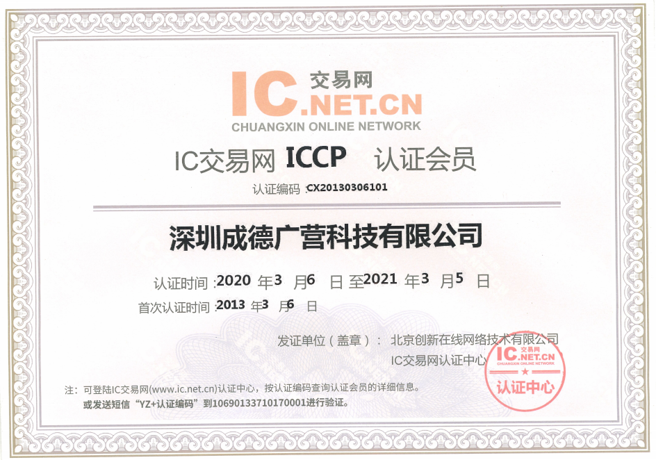 2020年-2021年ICCP认证会员